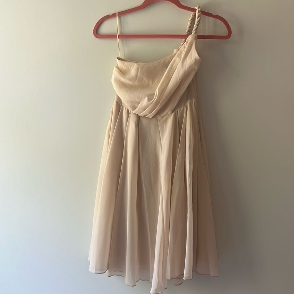 EUC H&M Blush One Shoulder Dress Size 6​​​​​​
